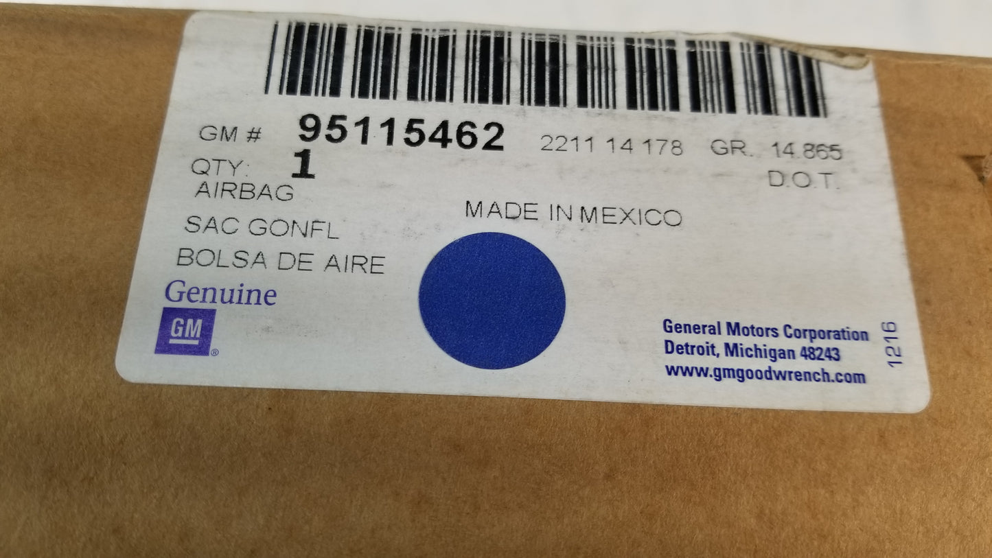 2013-2016 Chevrolet Cruze Driver Front Steering Wheel Airbag Genuine NEW 95115462