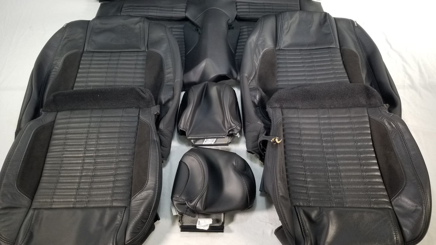 2011-2014 Ford Mustang GT500 Coupe Original Seat Covers Black **Excellent