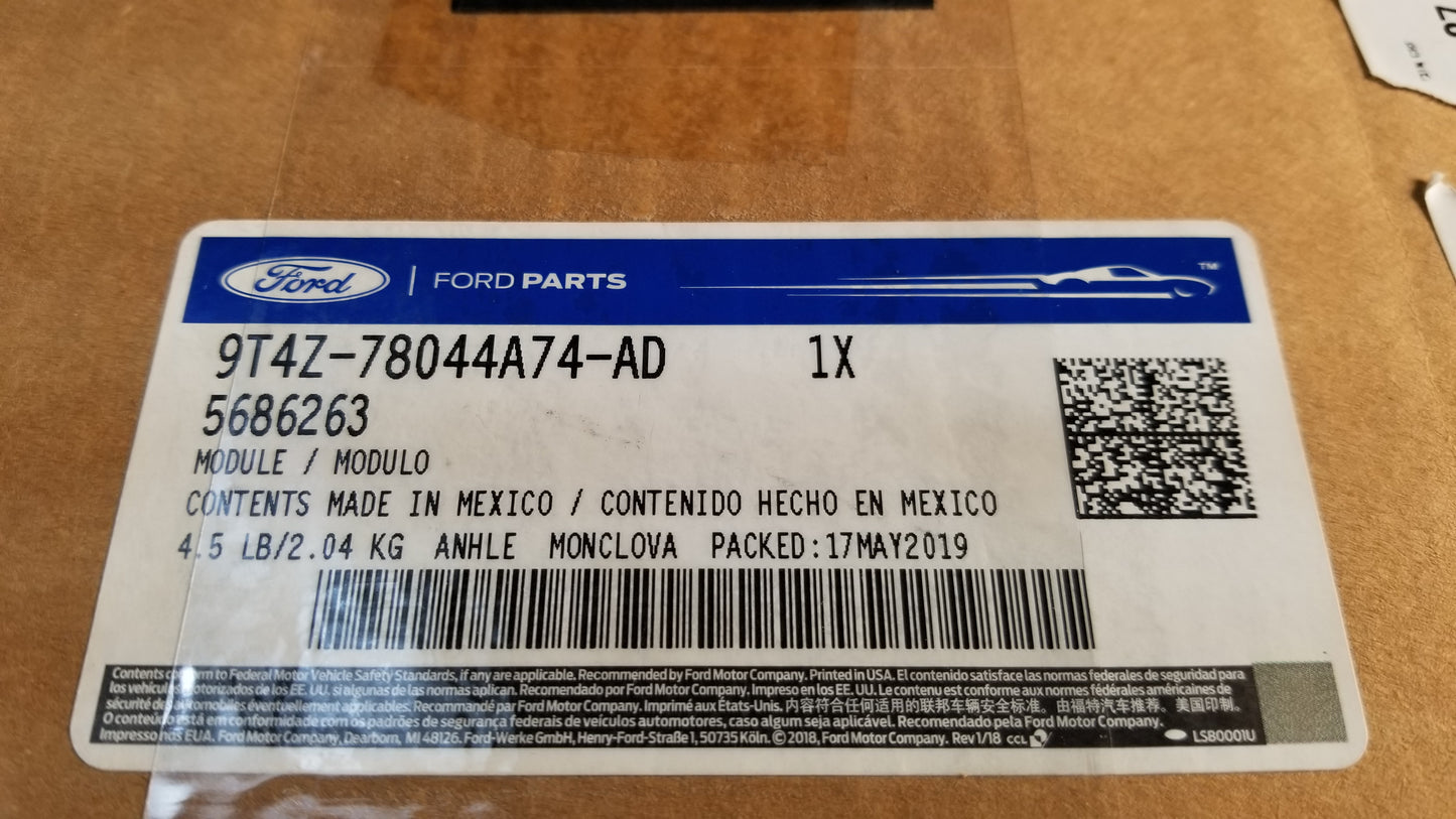 2007 Ford Edge Passenger Right Airbag Safety Module 9T4Z-78044A74-AD
