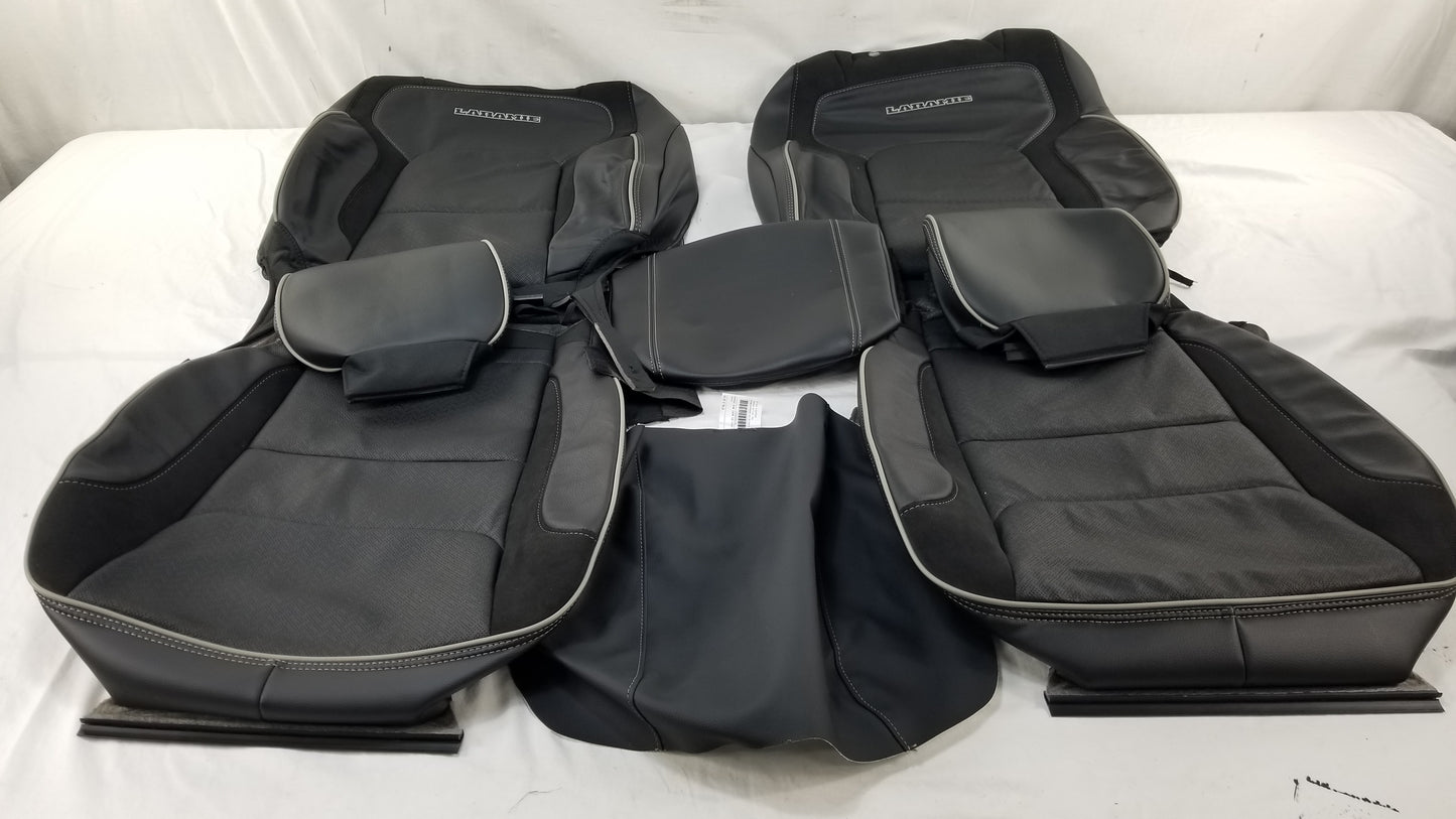 2019-2022 Ram 1500 Laramie Genuine Factory Leather seat cover Set *Crew Cab