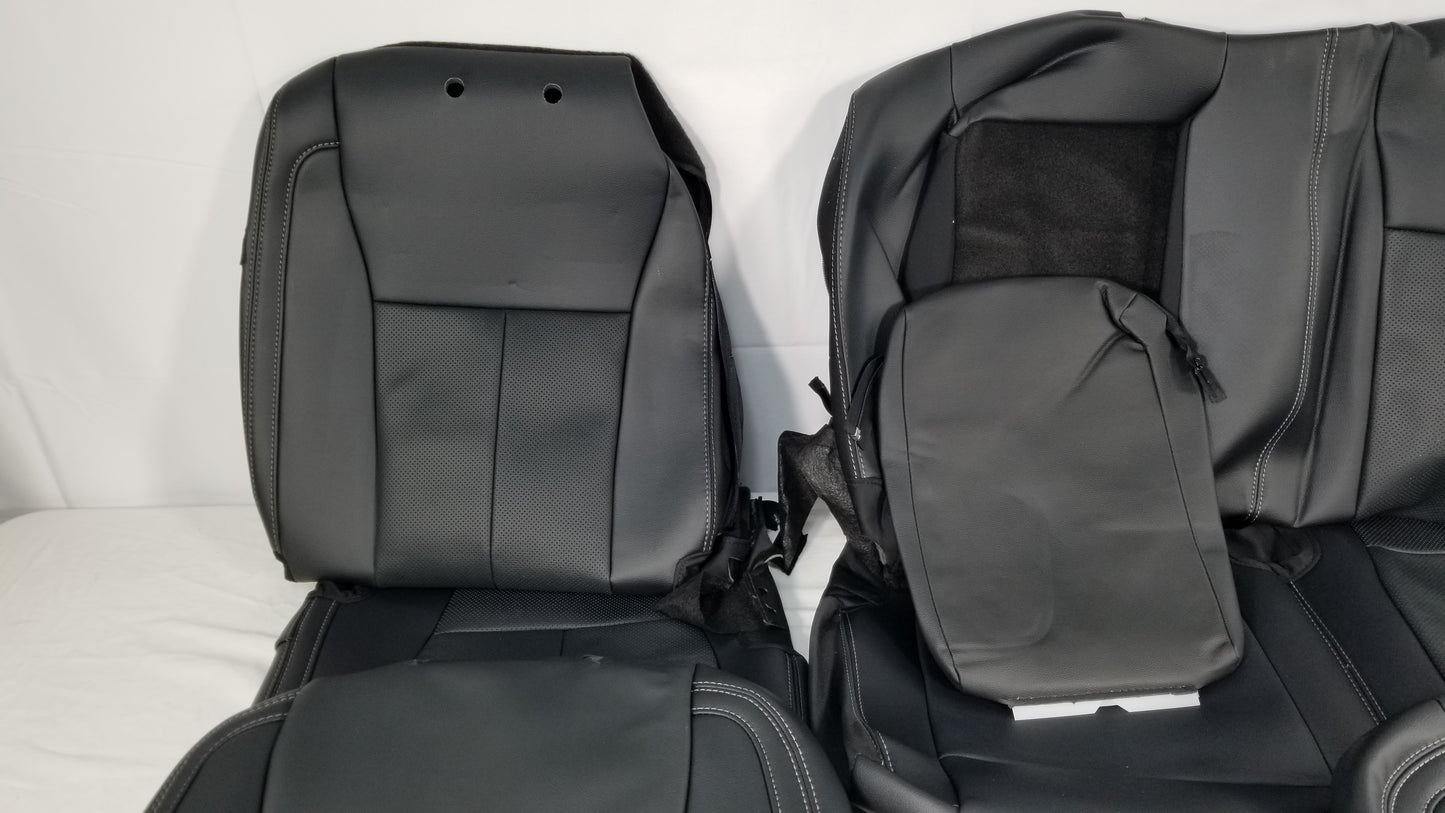 2015-2020 Ford F-150 Lariat Black Leather Seat Cover Genuine Take Off