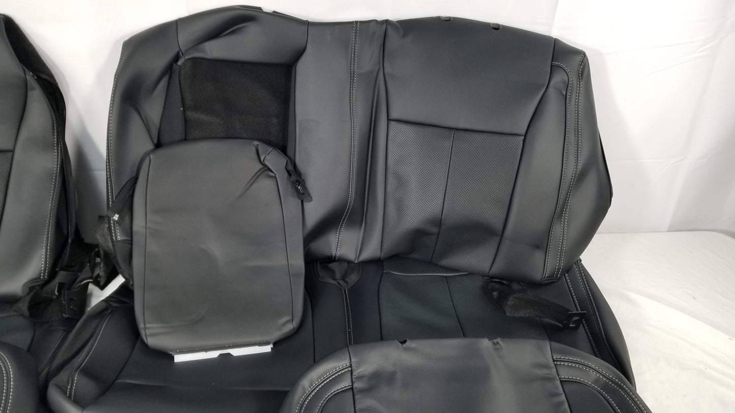 2015-2020 Ford F-150 Lariat Black Leather Seat Cover Genuine Take Off