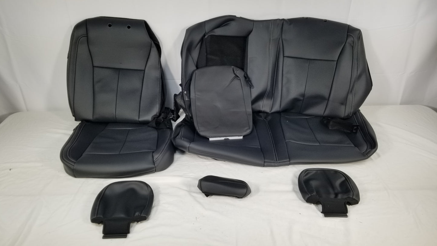 2015-2020 Ford F-150 Lariat Black Leather Seat Cover Genuine Take Off
