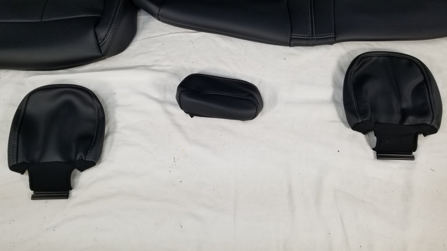 2015-2020 Ford F-150 Lariat Black Leather Seat Cover Genuine Take Off
