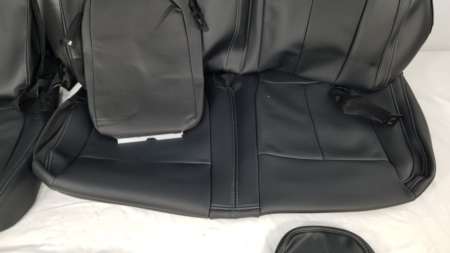 2015-2020 Ford F-150 Lariat Black Leather Seat Cover Genuine Take Off