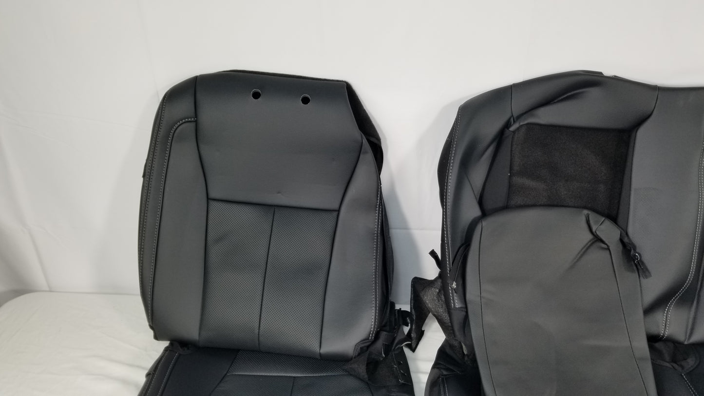 2015-2020 Ford F-150 Lariat Black Leather Seat Cover Genuine Take Off