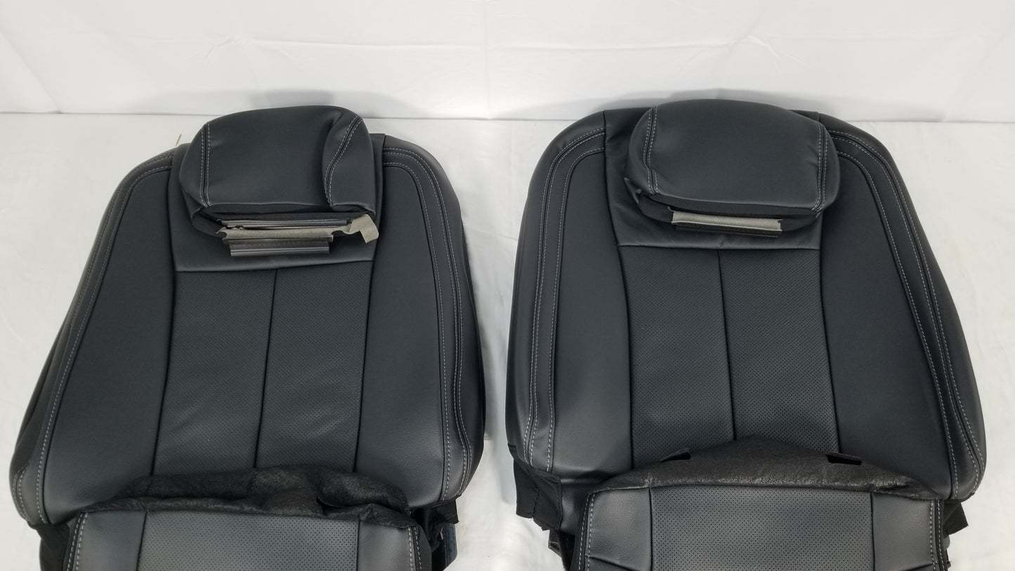 2015-2020 Ford F-150 Lariat Black Leather Seat Cover Genuine Take Off