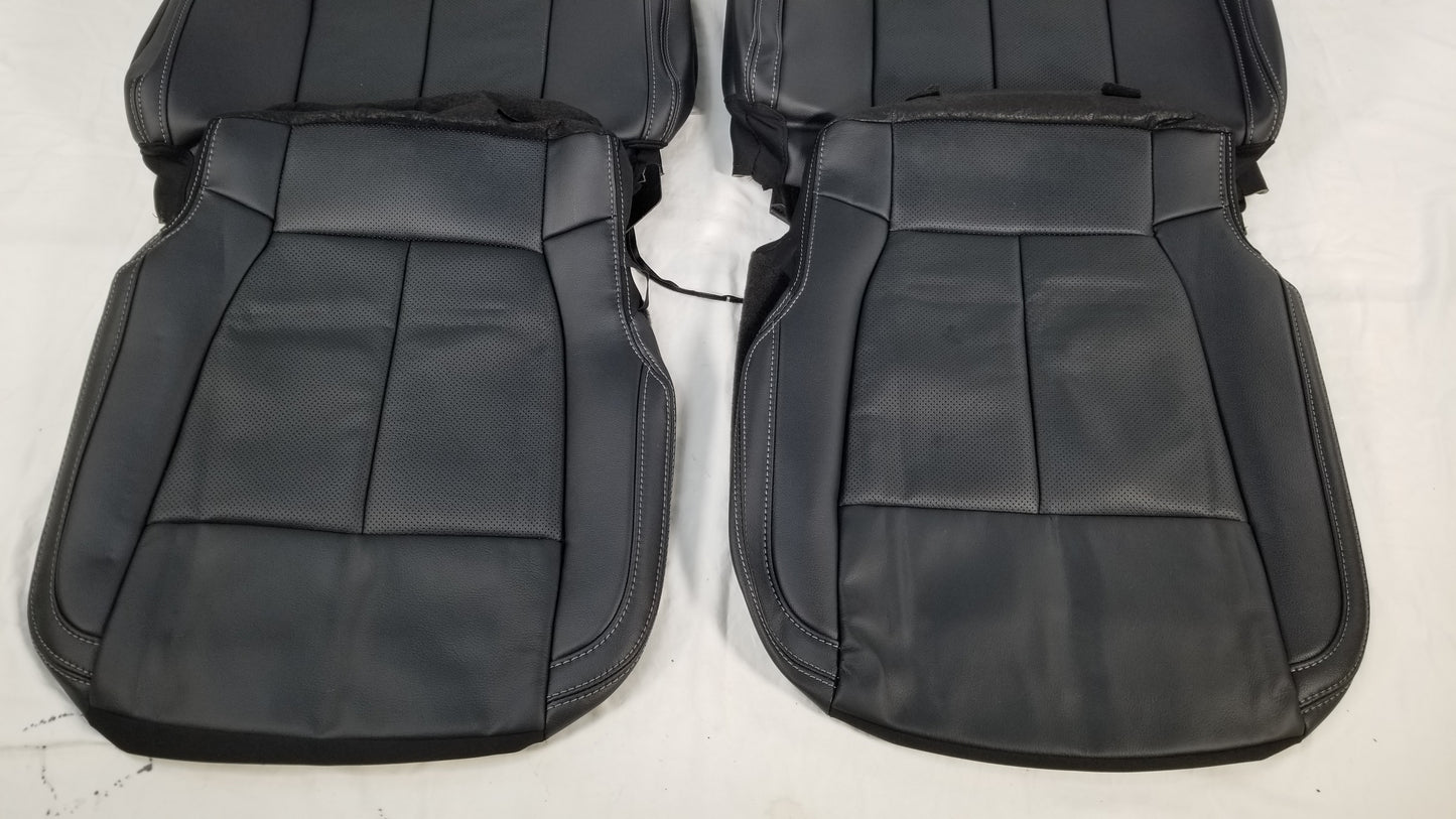 2015-2020 Ford F-150 Lariat Black Leather Seat Cover Genuine Take Off