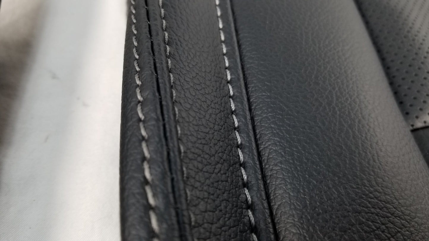 2015-2020 Ford F-150 Lariat Black Leather Seat Cover Genuine Take Off
