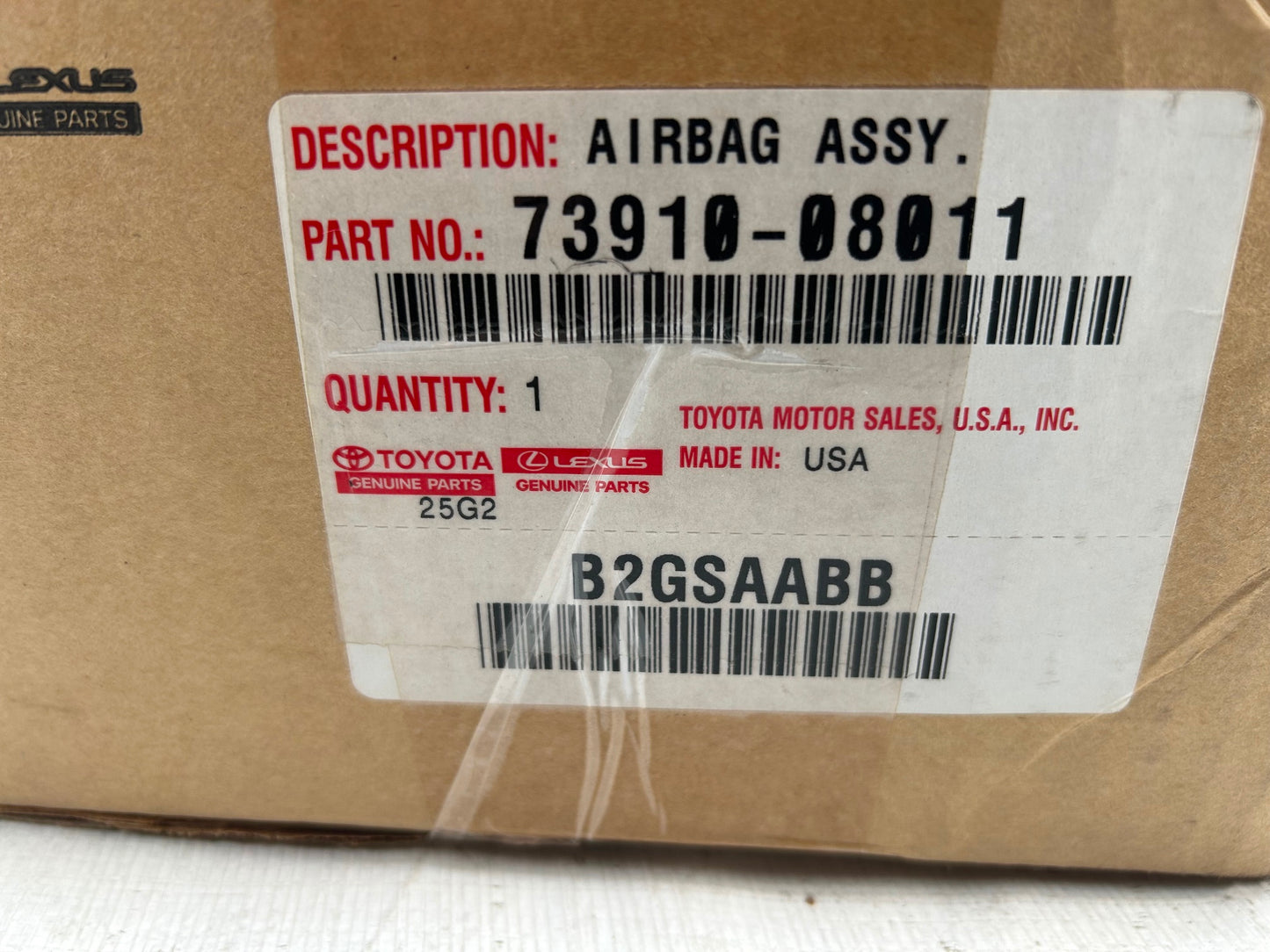 NEW Toyota OEM 2011-2014 Sienna Front Right Seat Airbag 73910-08011